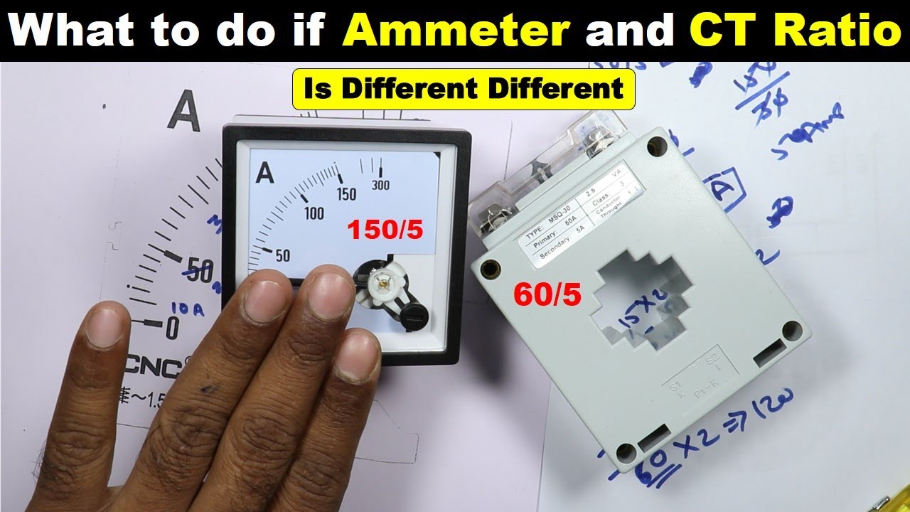 Learn Practically what to do when CT & Ammeter ratio is Different @TheElectricalGuy