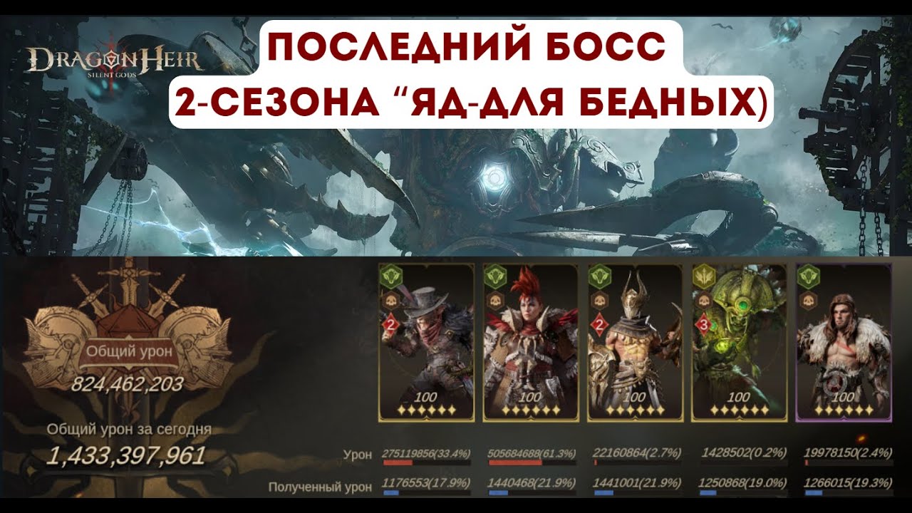 Последний босс (The final boss) 2-Сезон Dragonheir: Silent Gods; Яд-Для бедных