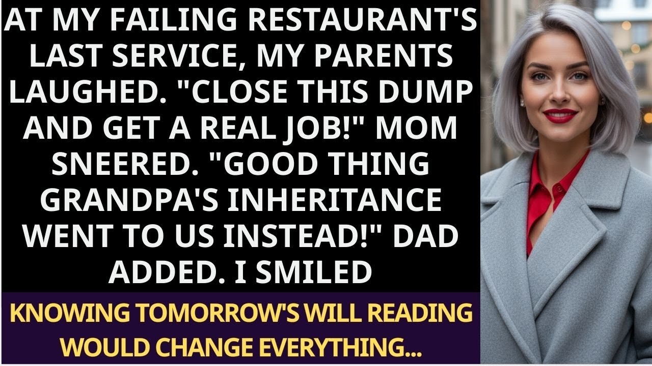 Parents Called My Restaurant 'Worthless,' But Grandpa's Last Will Made Them Regret Everything!