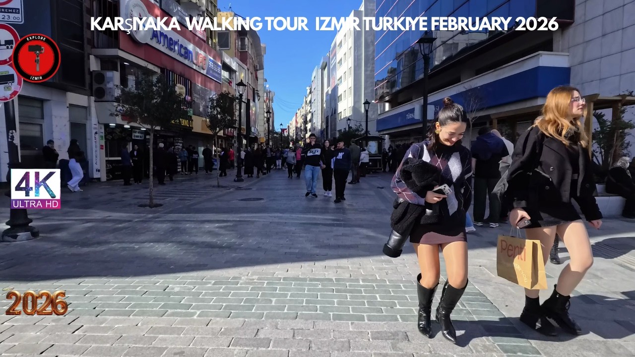 IZMIR KARŞIYAKA 2026 Walking Tour | 4k UHD 60fps | İZMİR T&Uuml;RKİYE