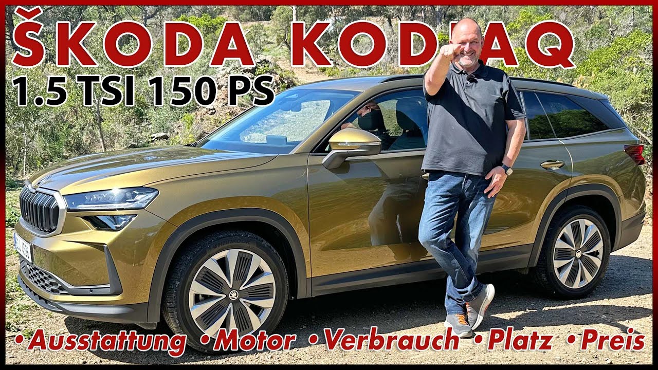 Skoda Kodiaq 2024 im Test - Moderner Besser Größer! Aber auch gut? Probefahrt Test Review Deutsch