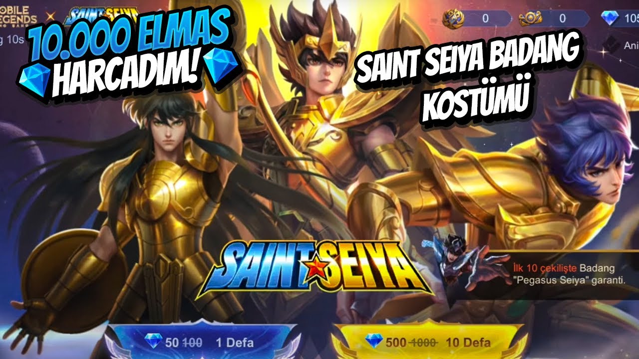 SAINT SEIYA BADANG KOSTÜMÜ VE 10.000 ELMAS HARCAMA - Mobile Legends