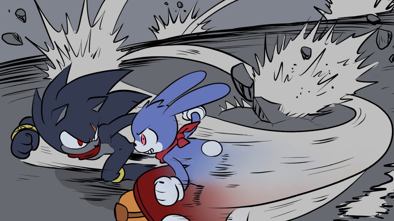 Dark Hedgehog VS Rush 💥 Sonic the Hedgehog • COMIC DUB