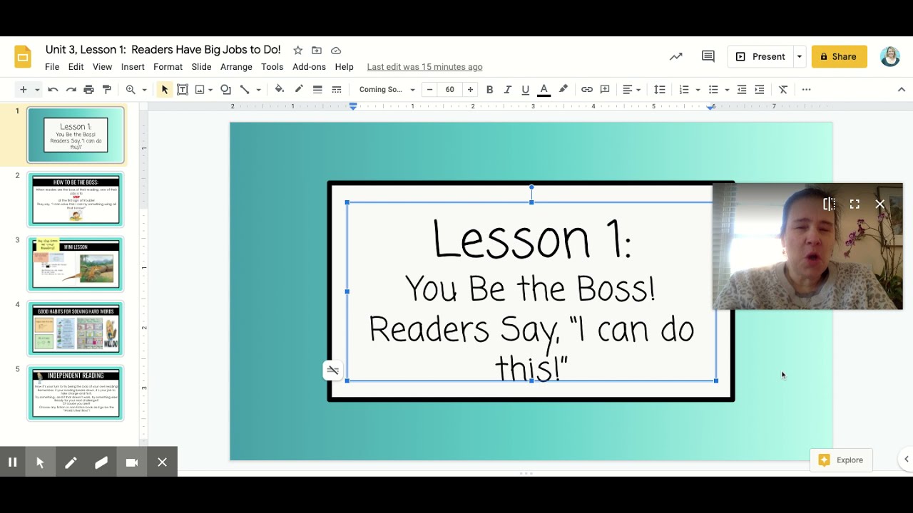 Reading Lesson 1: Readers Have Big Jobs to Do! (Week 28)