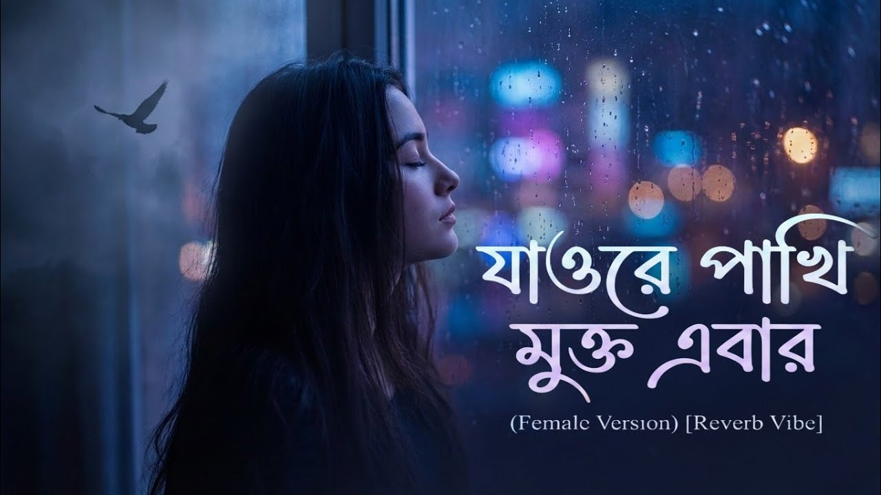 Jaore Pakhi Mukto Ebar 🕊️ | Female Reverb Version | Bengali Sad Song | Emotional Heartbreak Music