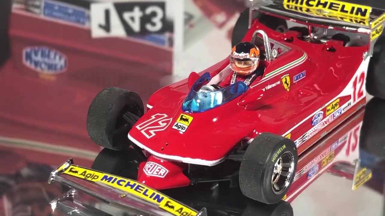 BR578B-CH Brumm 1/43 Gilles Villeneuve Ferrari 312 T4 Rear wing test Long Beach 1979