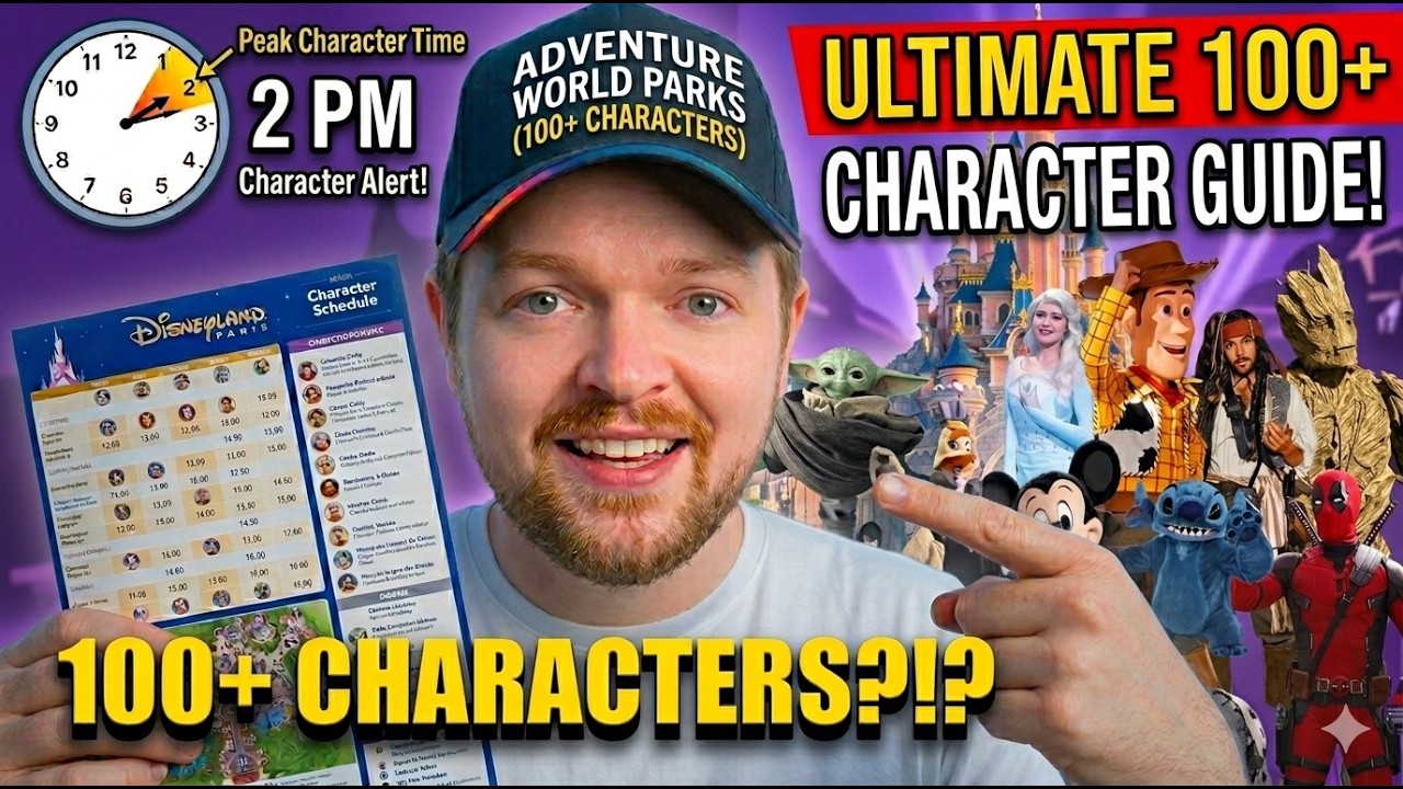 Как встретить больше персонажей в Disneyland Paris (и не потратить на это весь день): Версия 2026...