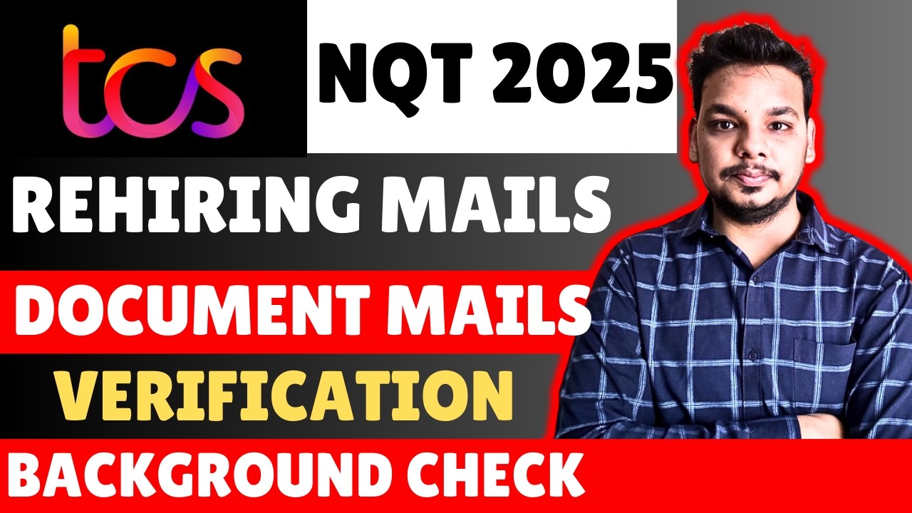 TCS Re Hiring Biggest Update | TCS Document Verification | TCS NQT Background Verification