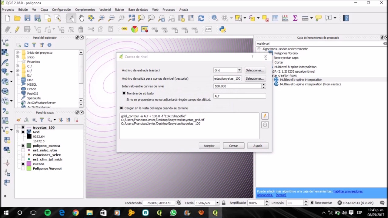 CURSO QGIS: 3. Creación de Isoyetas (Isolíneas)