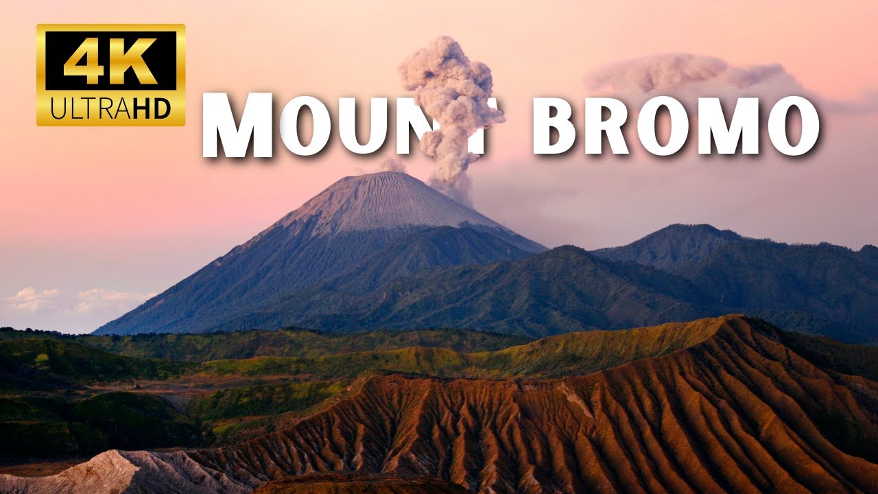 Mount Bromo, Indonesia Volcano in 4k Drone