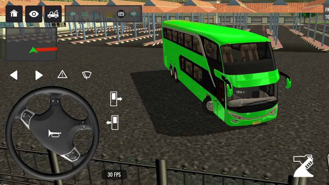 Euro Bus Driving Game 2024 Indonesia Bus Simulator Public Transportation Android Gameplay 821
