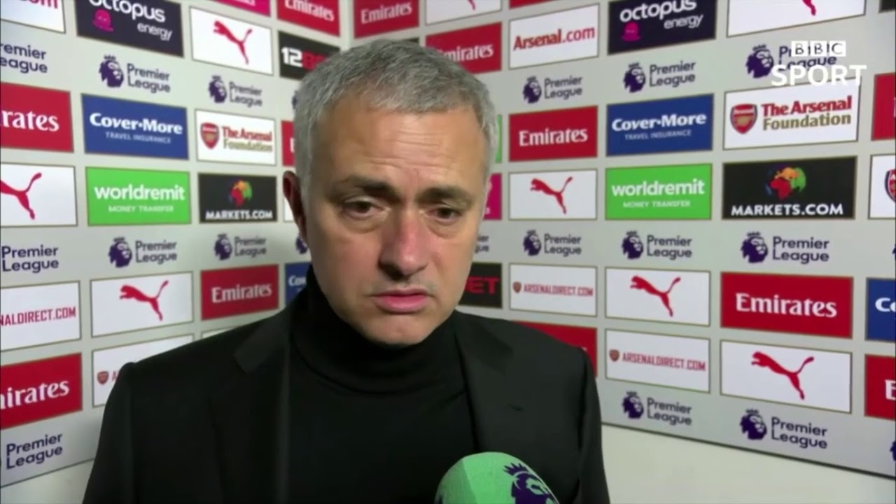 Arsenal 1-3 Manchester United - Jose Mourinho post match interview