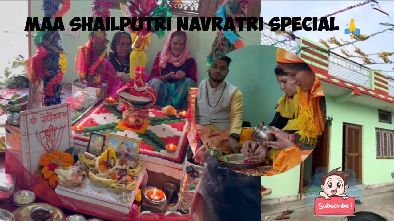 Navratri 2026 First Day Vlog | Maa Shailputri Puja & Darshan 🌸