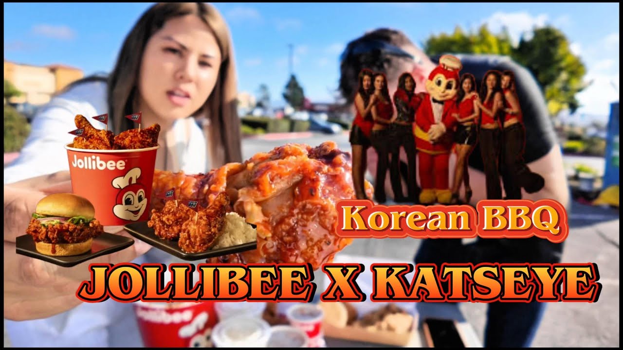 🔥 Jollibee x Kateyes NEW Korean BBQ Chicken Review | Eating With a Stranger Mukbang 🍗