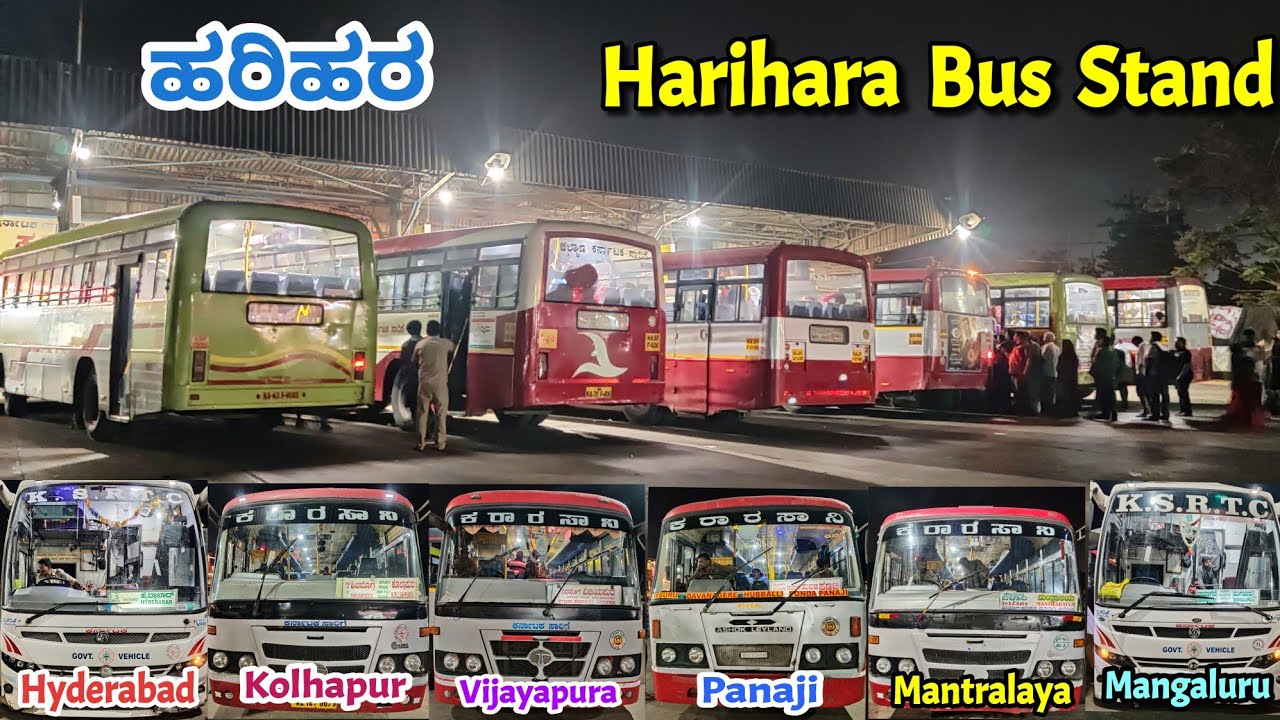 Harihara Bus Stand Night Vlog | Long Route buses | Deepavali Special Buses 