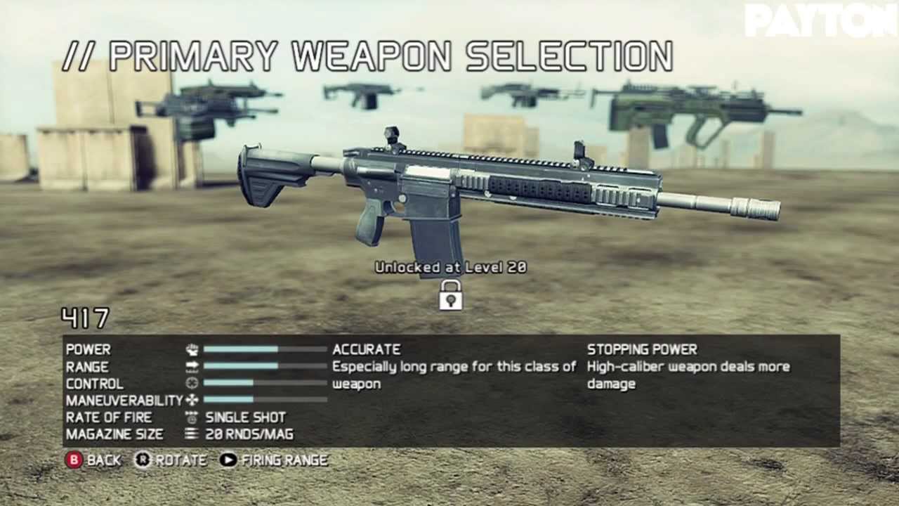 Ghost Recon Future Soldier Gunsmith