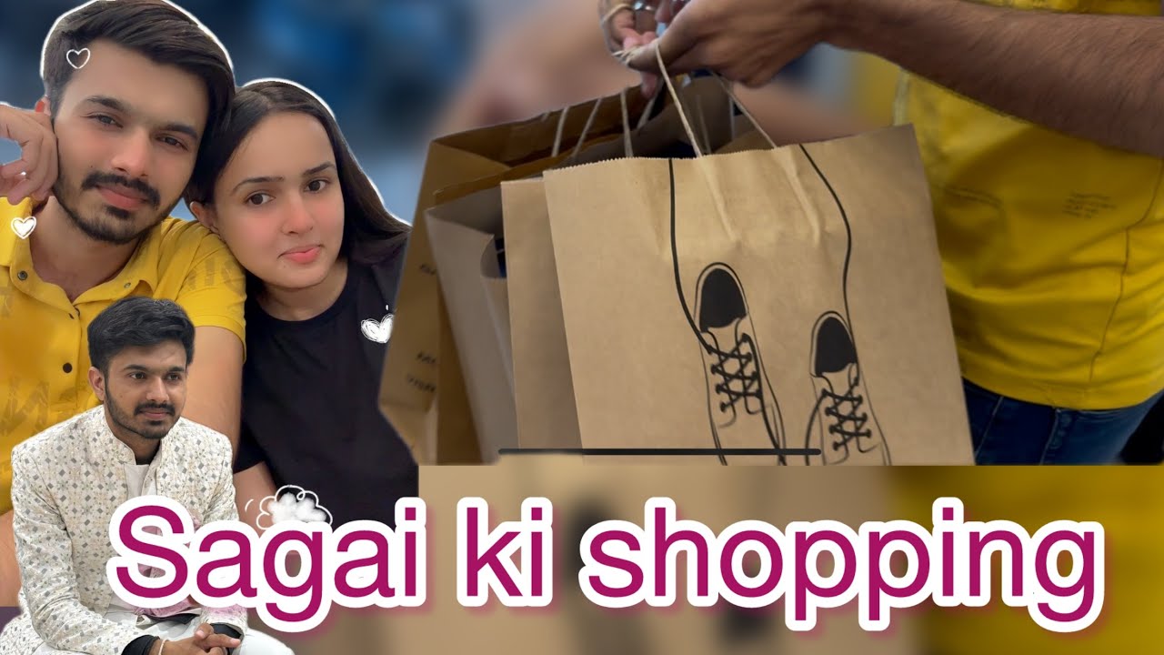 Engagement shopping vlog 🛍️ Swan ki sagai 💍 Swati Sanket Panchal | couplevlog | 