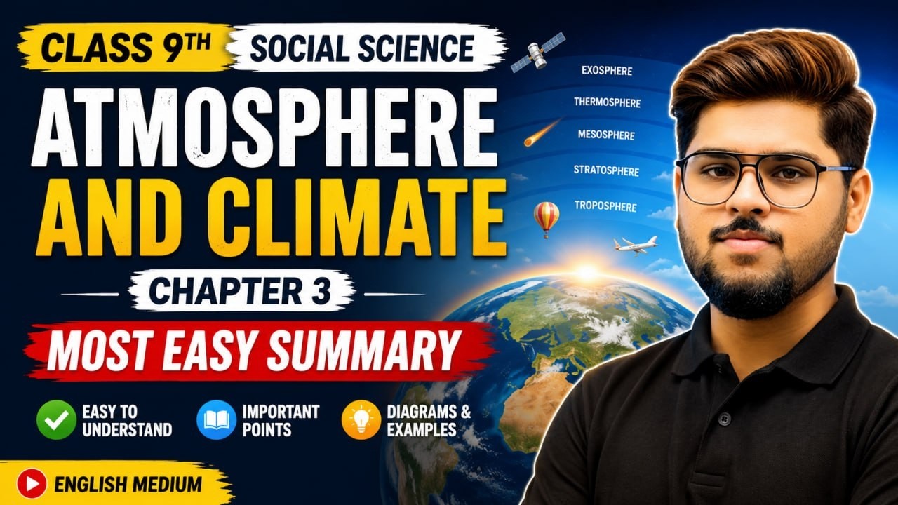 Atmosphere and Climate Class 9 SST Chapter 3 | Most Easy Summary | NCERT 2026
