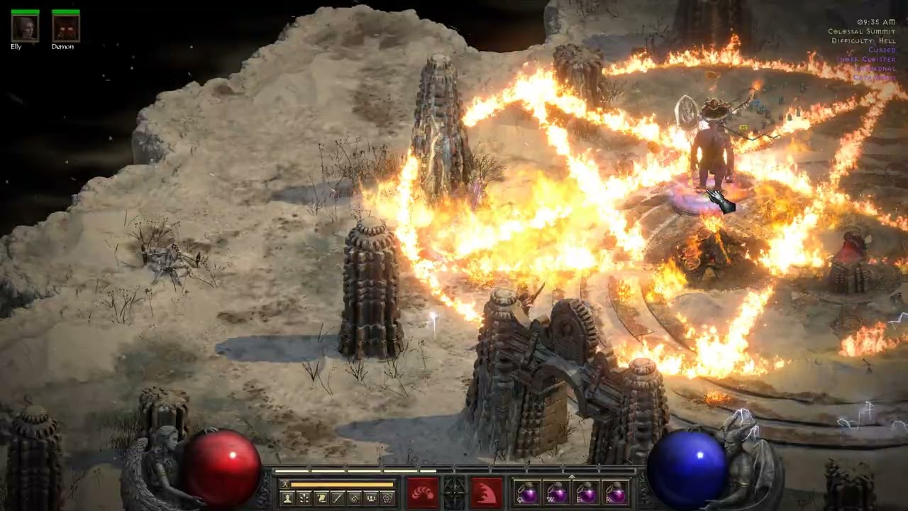 D2R Fire Warlock Uber ancients