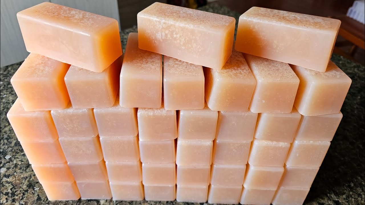 Apenas 3L de Sebo Rendeu 42 Barras de Sabão CASEIRO ☆ ÓTIMO RENDIMENTO