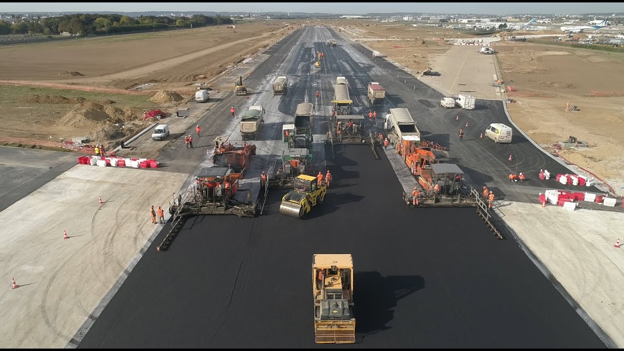 Rénovation de la piste 3 à Paris-Orly