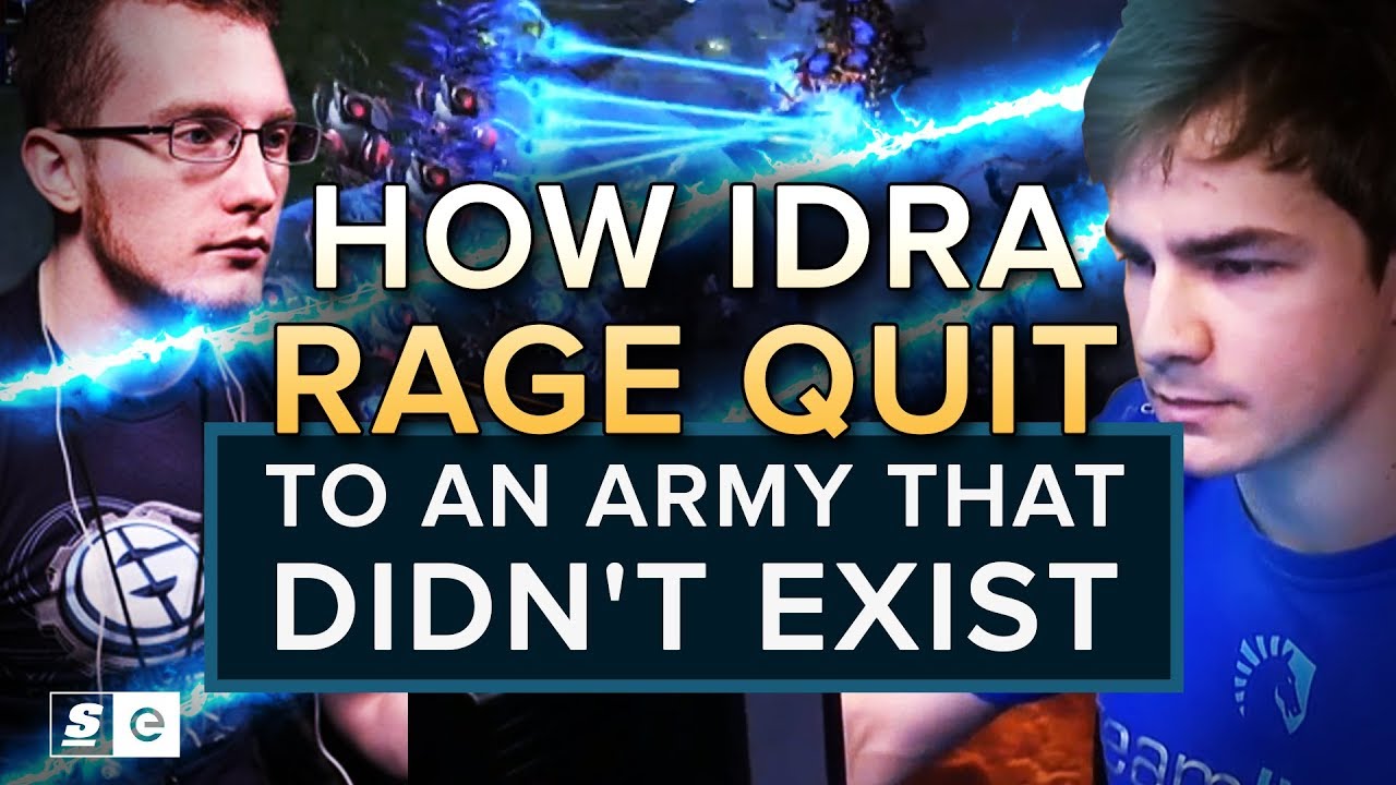 How IdrA Rage Quit to an Army That Didn't Exist