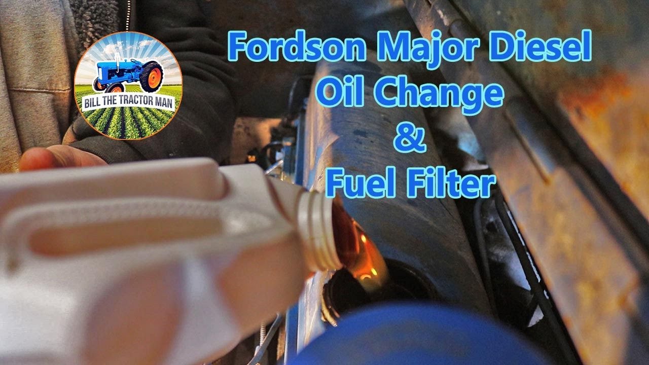 Замена масла и топливного фильтра для трактора Fordson Major
