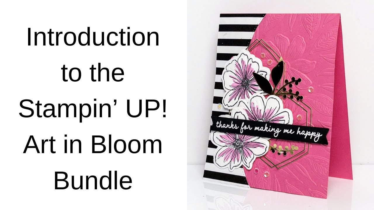 Знакомство с набором Stampin' UP! Art in Bloom и гибридной папкой для тиснения Bloom: тиснение и резка