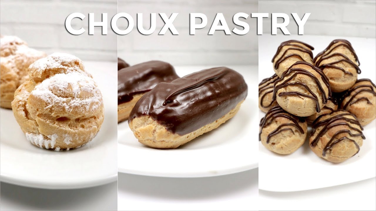 KUE SUS (CHOUX PASTRY/CREAM PUFF, PROFITEROLES, ECLAIR) ISI PASTRY CREAM