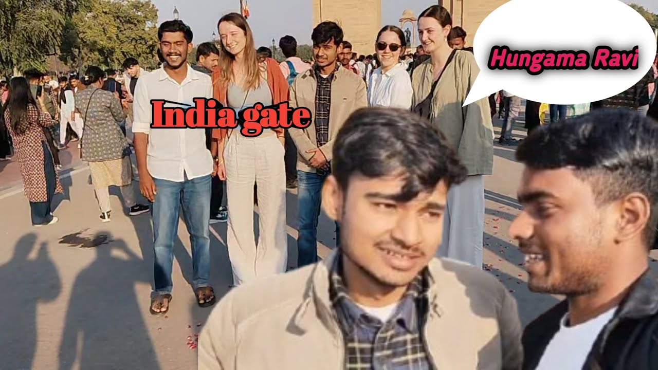 India gate vlog and Hungama Ravi bhai mile #vlog#new 
