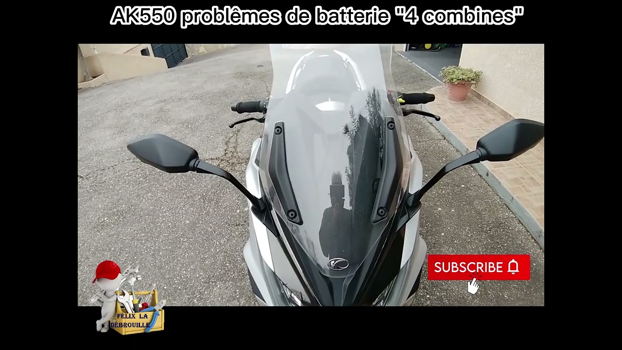 AK550 prblêmes de batterie 4 combines