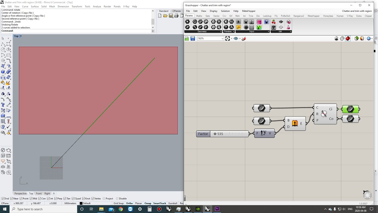 Grasshopper Tips: How to Split and Trim (Trim with Region)