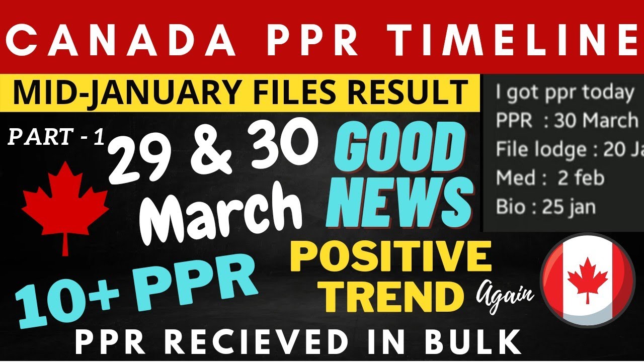 30 MARCH PPR TIMELINE || 29 MARCH PPR || TODAY'S PPR TIMELINE || CANADA PPR TIMELINE.