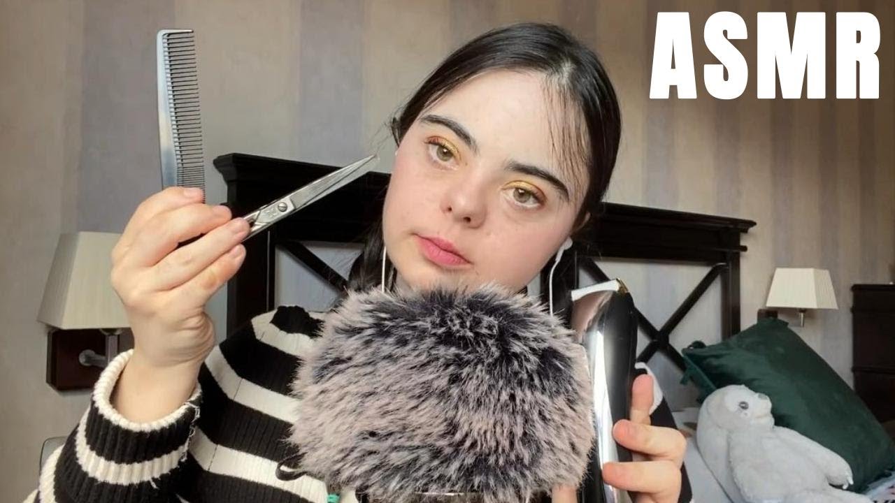ASMR corte de pelo y masaje capilar