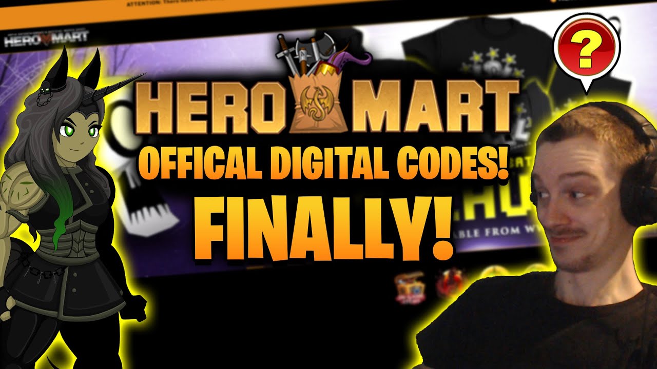 Huge Heromart Update! Digital Heromart Codes! AQW Infinity Updates and More AQWorlds