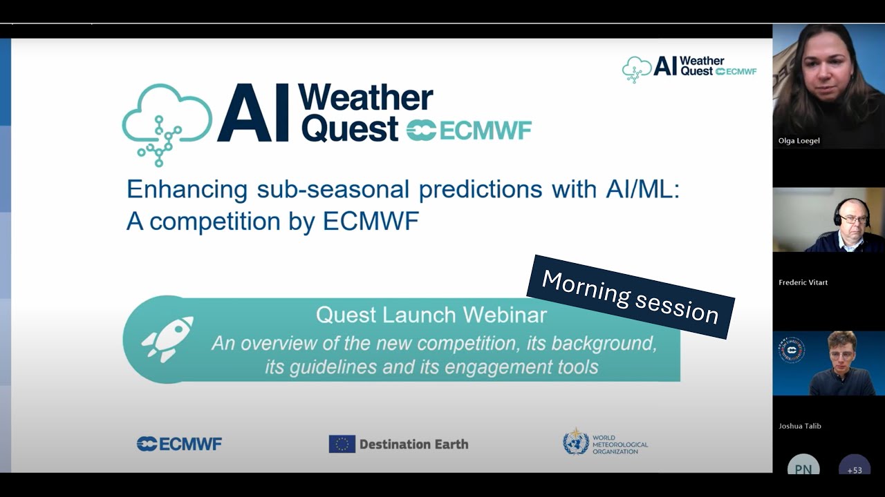 AI Weather Quest Launch Webinar (morning session)