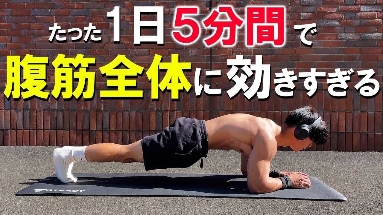 【５分間】こんなに効く腹筋トレは見たことありません。12種目腹筋トレーニング