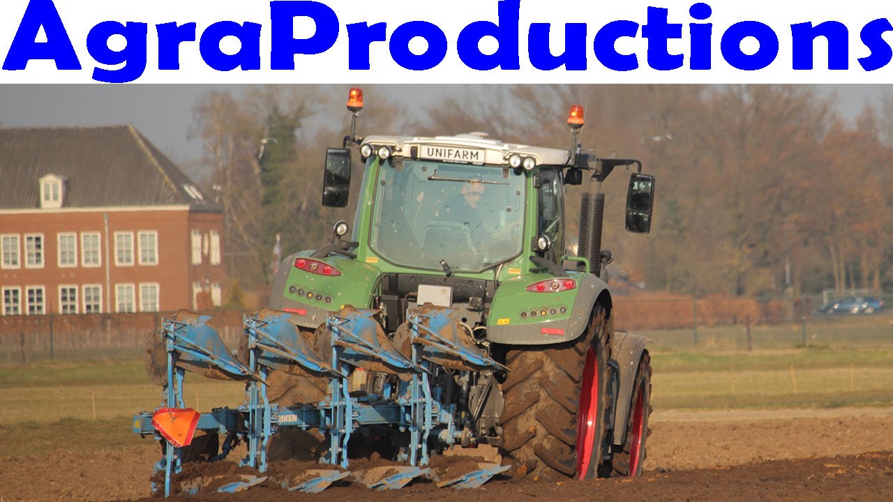 Fendt 718 vario | ploegen /  ploughing /  Pflügen | Lemken Variopal 7 | Unifarm Wageningen UR