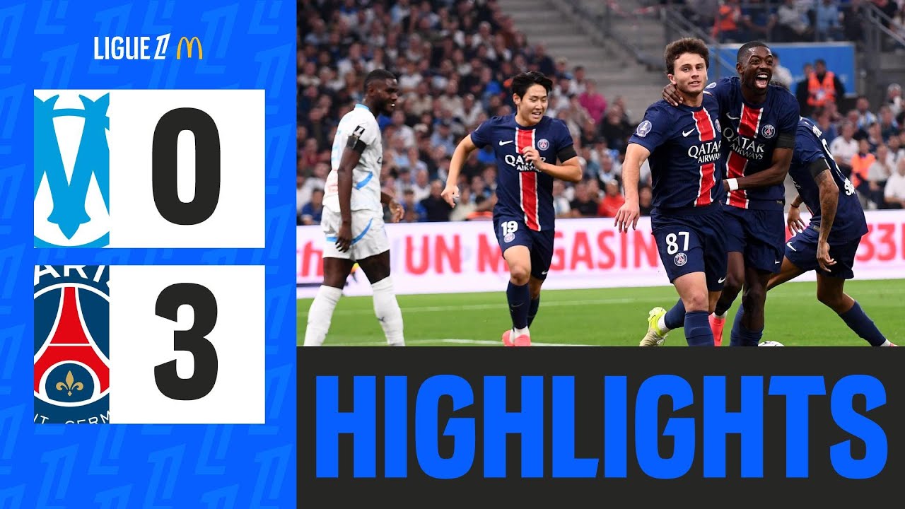 Le PSG CORRIGE l'OM dans le Classique | 9&egrave;me journ&eacute;e - Ligue 1 McDonald's 24/25