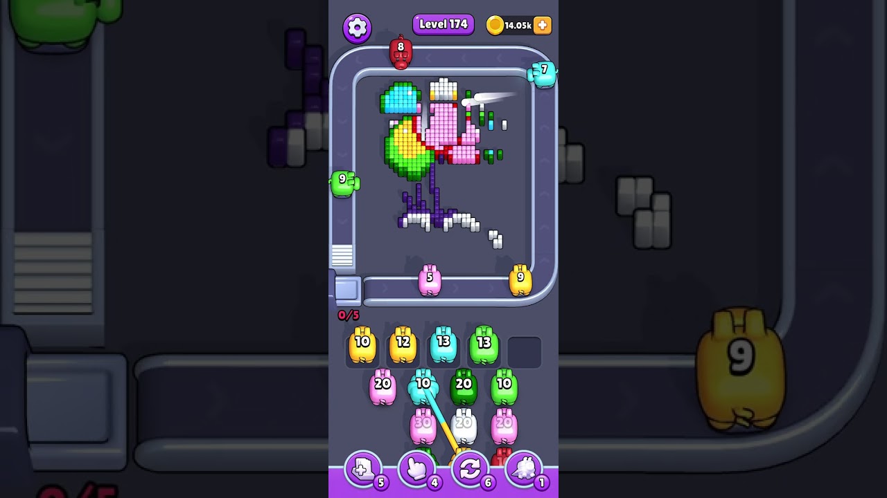 Pixel flow level 174 hard slow speed 