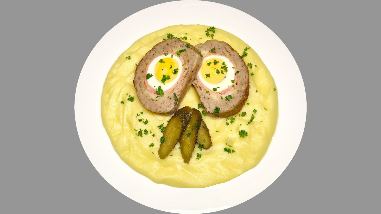 Sekaná se šunkou, sýrem a vejci recept