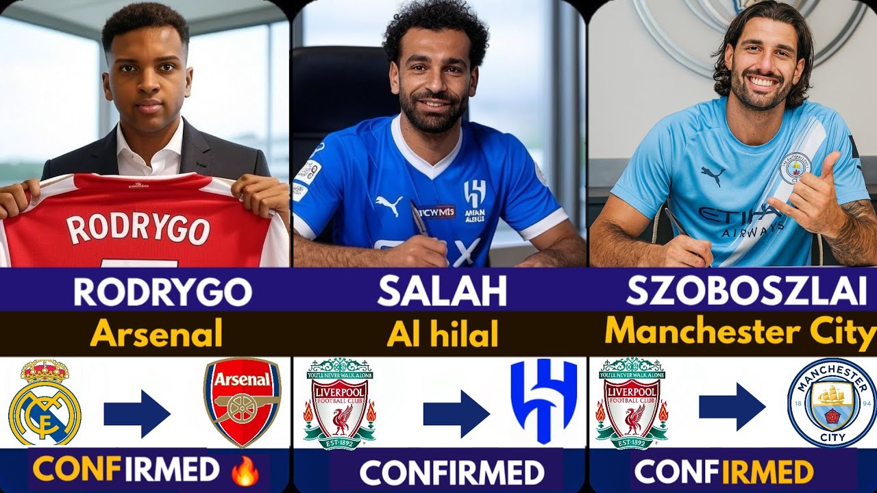 🚨LATEST CONFIRMED TRANSFER NEWS AHEAD OF WINTER TRANSFER WINDOW 2026  Salah ✅️, Rodrygo, Szoboszlai