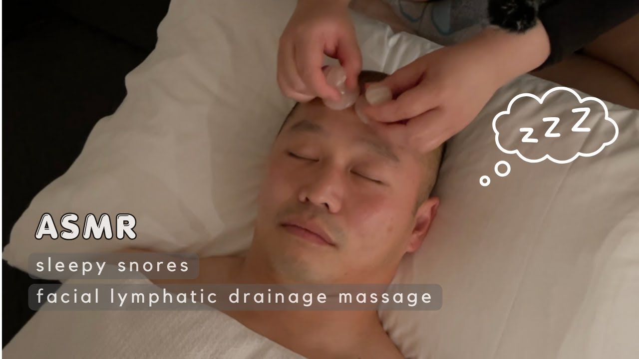 ASMR face massage & snoring 💤 ultra relaxation to help you fall asleep