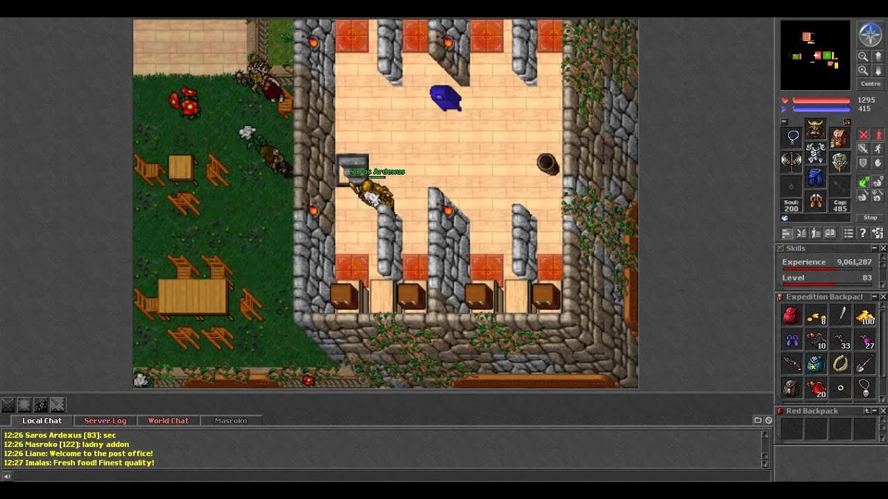 Tibia Poradnik#4 free items, zbieranie lota, drzwi PL by BoleqX