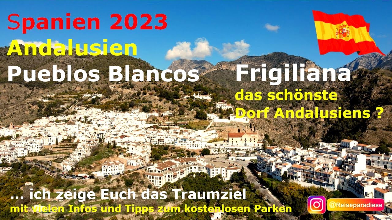 Andalusien,Pueblos Blancos, Weiße Dörfer, Frigiliana das schönste Dorf Andalusiens?  Parkmöglichkeit