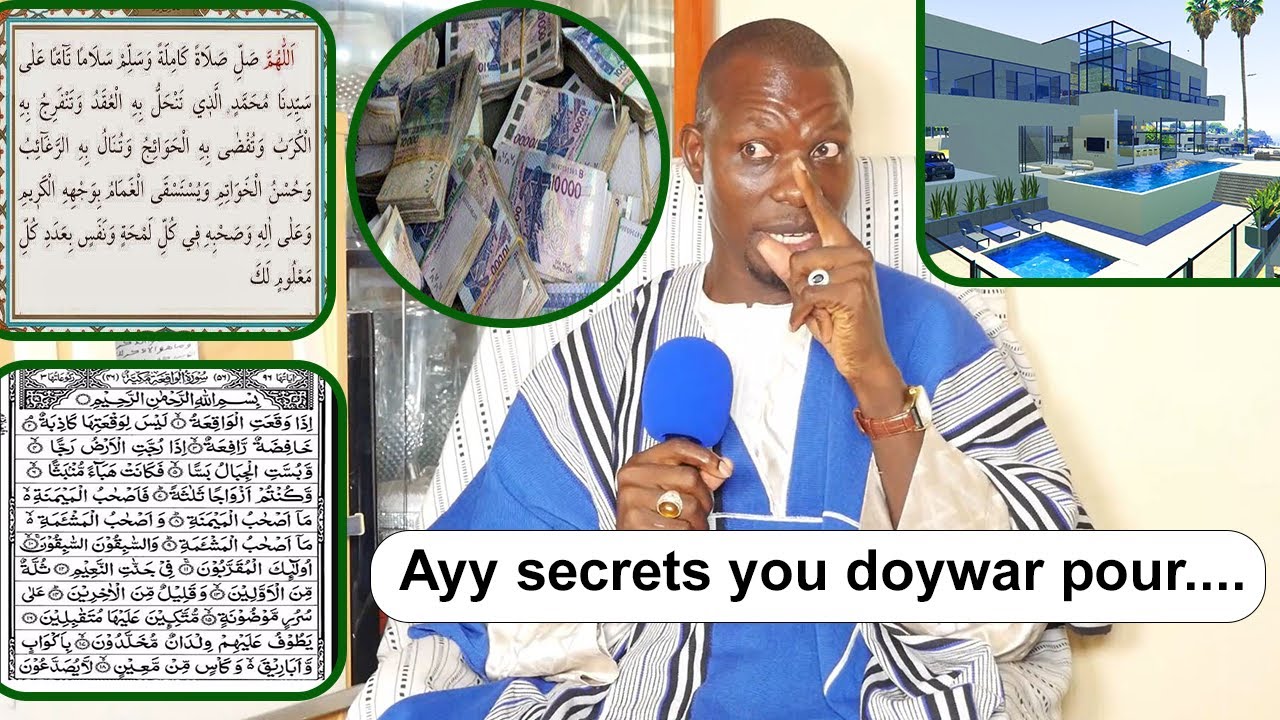 Les secrets et bienfaits de ''Al-waqi'ah'' et ''Salatou Ala Nabi'' pour devenir...