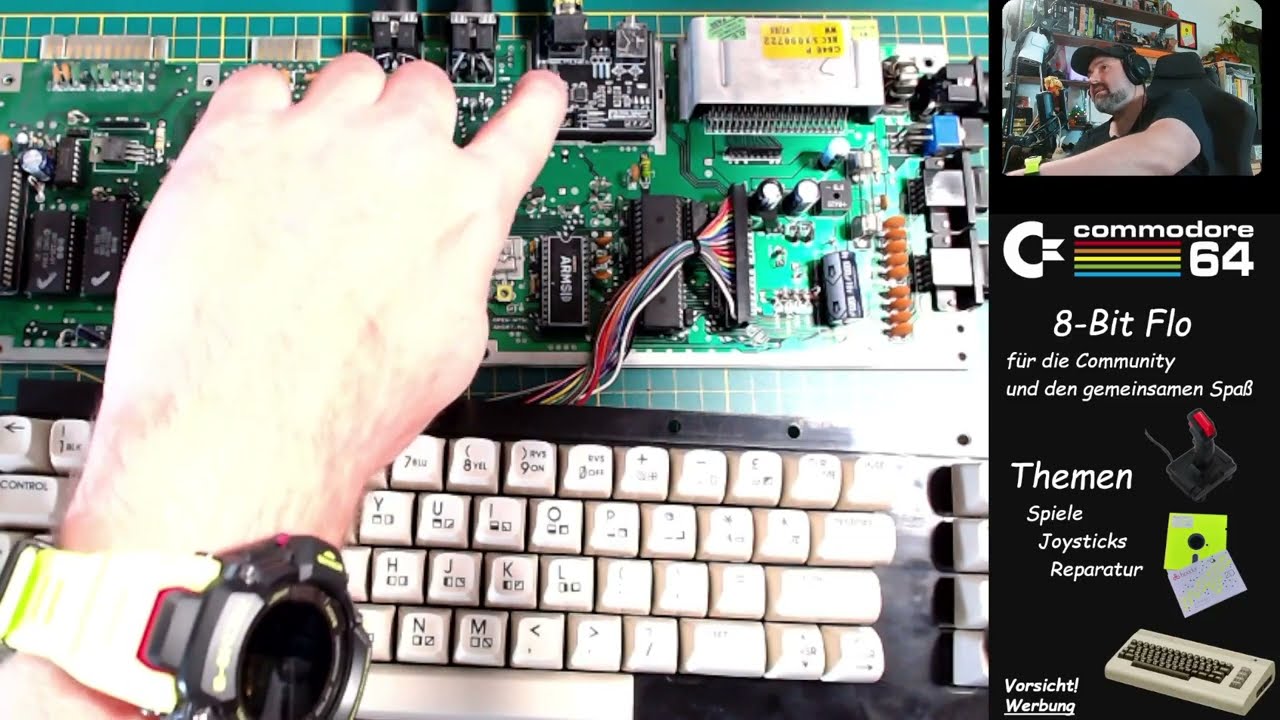 Modulator tauschen am C64 | vorher-nacher Bilder