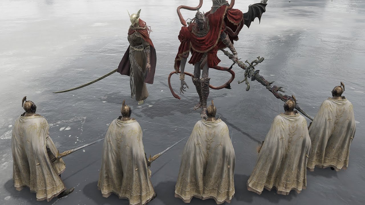 Messmer And Malenia Vs 5 Knights - Elden Ring Shadow of the Erdtree