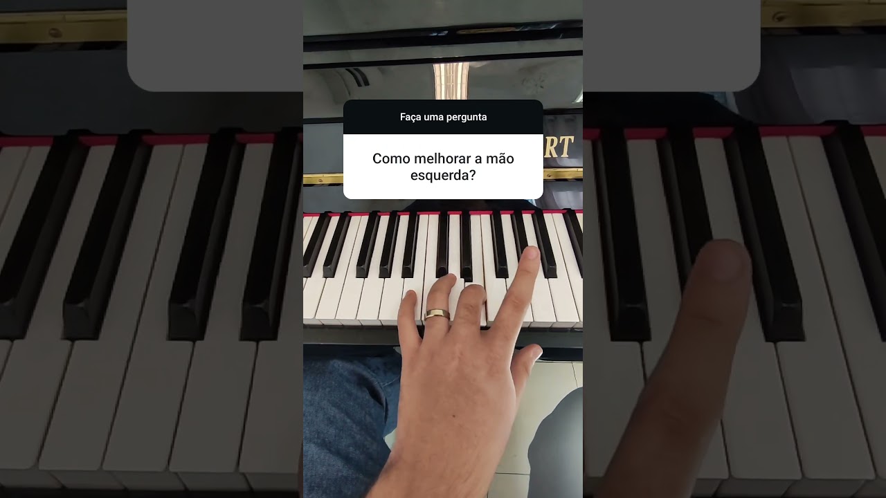 Como TREINAR a MÃO ESQUERDA no teclado