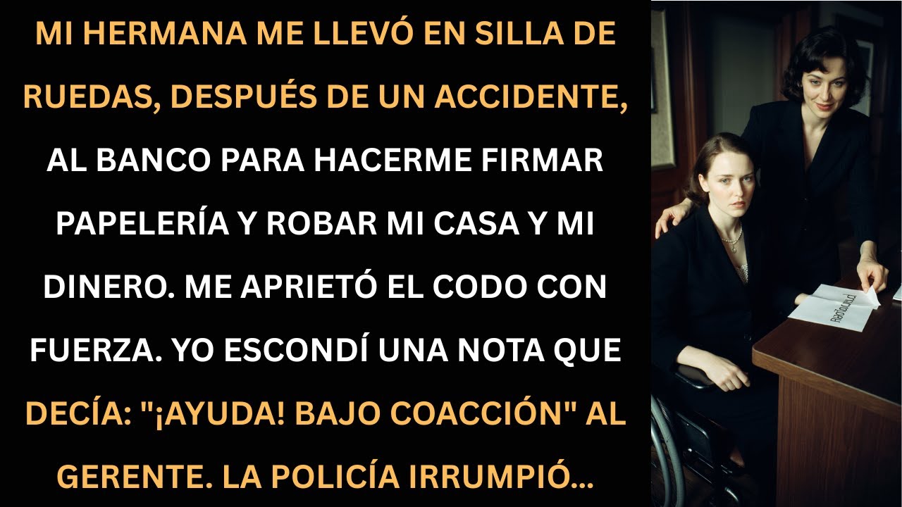 Mi hermana intent&oacute; robar mi casa en el banco, pero una nota secreta lo cambi&oacute; todo.